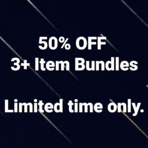 Send me an offer of a bundle of 3+ at 50% off and I’ll accept!